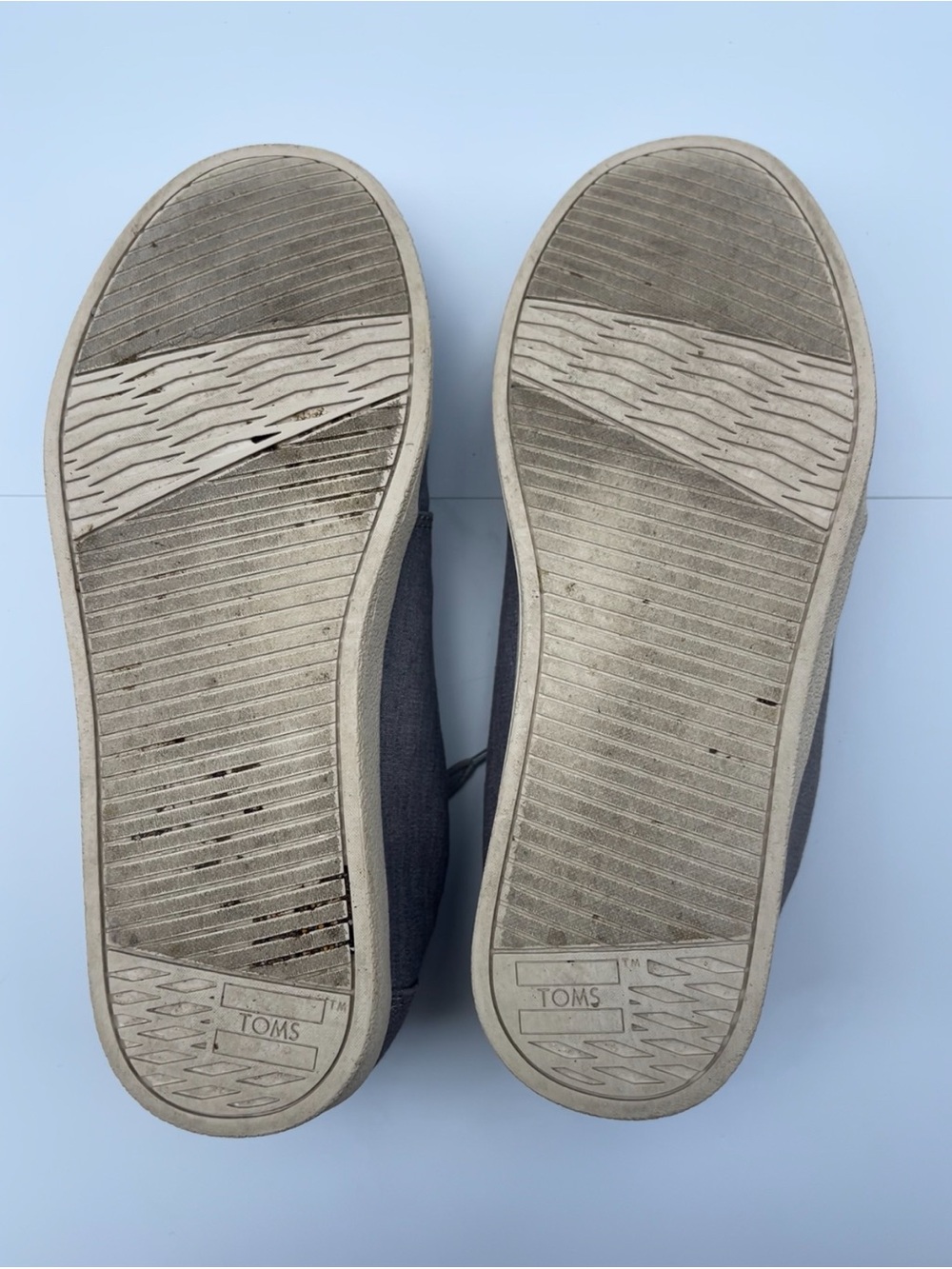 Toms Men's Textured Gray Canvas Lace-Up Sneakers - Picture 7 of 7